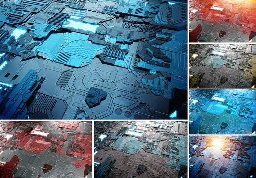 3 Circuit Board Backgrounds