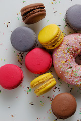 Donut com macarons