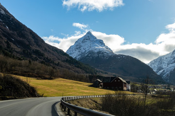 road in mountains