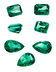 esmeraldas gigantes cristales emerald gemstone gemas piedras preciosas diamantes verdes granate zafiro rubi Piedra preciosa esmeralda y cristal para joya gema verde - obrazy, fototapety, plakaty