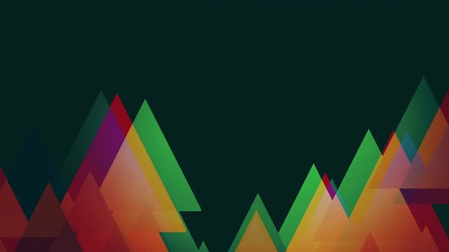Retro animated 2D triangles in a loop-able background