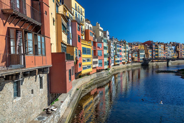 Fototapeta na wymiar Beautiful View of Girona, Spain