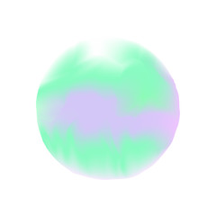 green watercolor stains circles colors in concept digital painting, illustration green colors soft in water color art paint style, water color green pastel art for background card banner advertising