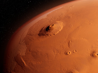 3d rendered illustration of the mars - olympus mons © Sebastian Kaulitzki
