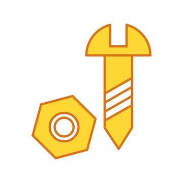 Vector screw icon