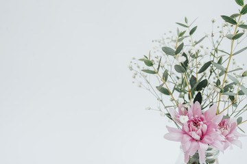 bouquet of flowers on white background