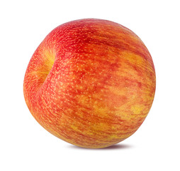 Fresh red apple isolated on white background with clipping path