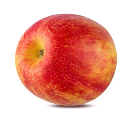 Fresh red apple isolated on white background with clipping path