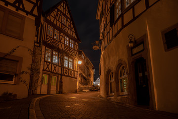 City Town Heppenheim Altstadt Night Nacht