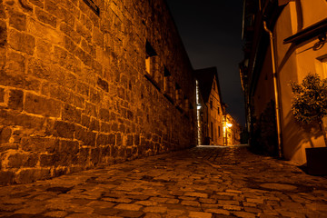 Altstadt von Heppenheim in der Nacht