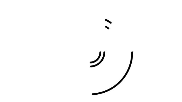 line icon animation disc