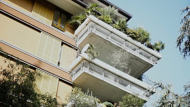Residential buildings. Residential buildings in Italy. Milan
