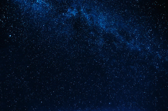 stars and the milky way background the blue starry sky