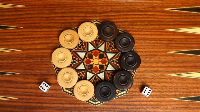 open backgammon game hd footage 