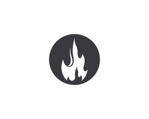Fire flame logo template