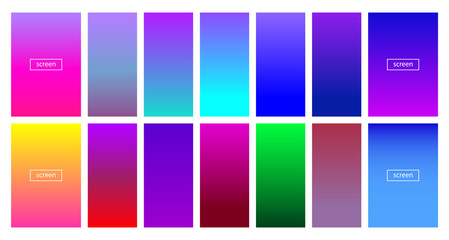 Soft color background - Modern screen vector design for mobile app