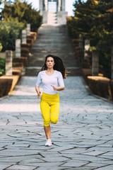 Fototapeta premium Woman runner training