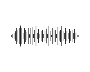 Sound wave logo template