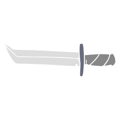 cartoon doodle of a short dagger