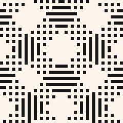 Vector geometric seamless pattern with linear grid, lattice, plaid, tartan