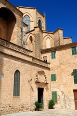 Fototapeta na wymiar Parish church of Mother Mary, Mallorca, Spain