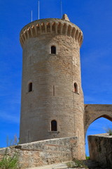 Fototapeta na wymiar Medieval castle Bellver in Palma de Mallorca, Spain