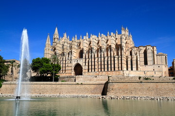 Cathedral of Palma Mallorca or La Seu Mallorca, Balearic Islands, Spain