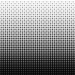 Seamless Screentone Graphics, Halftone Gradation, Dot Pattern, Black