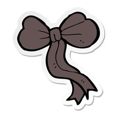 sticker of a cartoon bow
