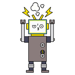cute cartoon robot