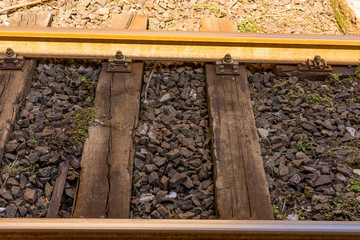 Italy, Cinque Terre, Vernazza, railway tracks