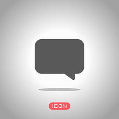 Naklejka premium Simple text cloud. Icon under spotlight. Gray background