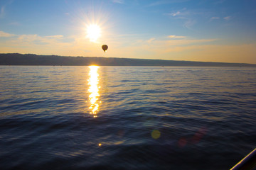 Sunset on Seneca Lake, New York