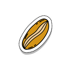 bread doodle icon, sticker