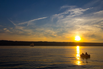 Sunset on Seneca Lake, New York