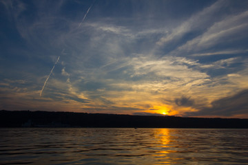 Sunset on Seneca Lake, New York