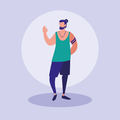 masculine professional model character