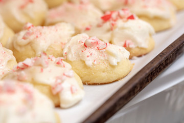 Just Baked Cookies In A Baking Pan
