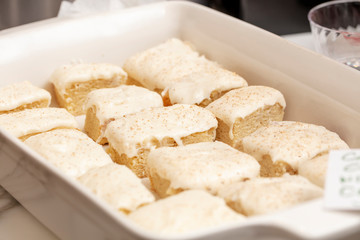 Just Baked Cookies In A Baking Pan