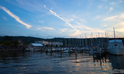 Sunset at Seneca Lake, New York