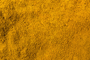 yellow curry background. Natural seasoning texture. Natural spices and food ingredients.