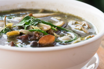 thai tradition vegetables spicy soup.