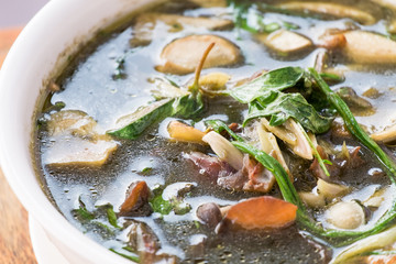 thai tradition vegetables spicy soup.