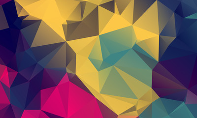 Abstract Color Polygon Background Design, Abstract Geometric Origami Style With Gradient