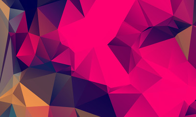 Abstract Color Polygon Background Design, Abstract Geometric Origami Style With Gradient