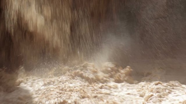Flash flood in Nahal Zin Negev Israel