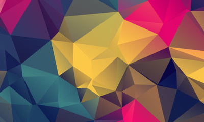 Abstract Color Polygon Background Design, Abstract Geometric Origami Style With Gradient