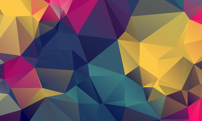 Abstract Color Polygon Background Design, Abstract Geometric Origami Style With Gradient