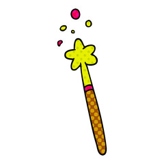 cartoon doodle of a magic wand