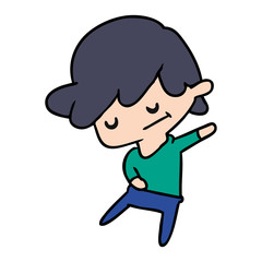 cartoon of a kawaii cute boy